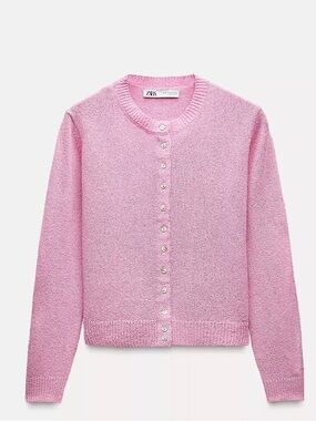 Zara Pink Cardigan - like new, worn just once